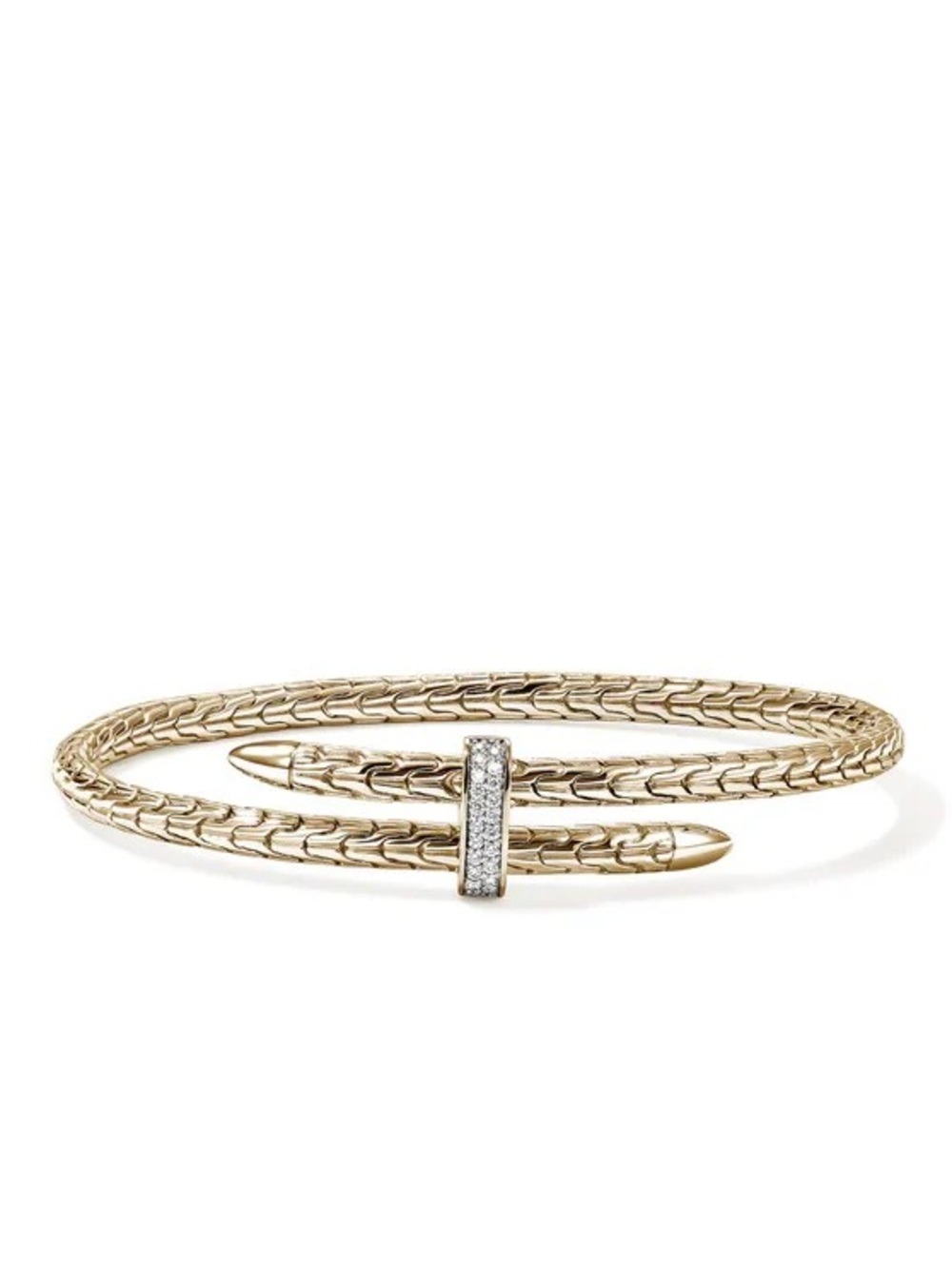 John Hardy Yellow Gold Spear Flex Cuff Bracelet